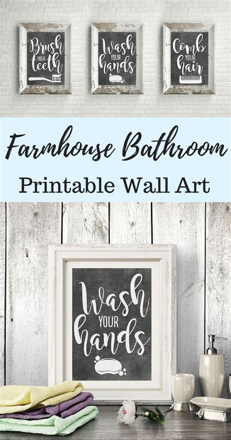 Free Printable Farmhouse Bathroom Signs